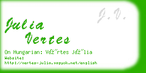 julia vertes business card